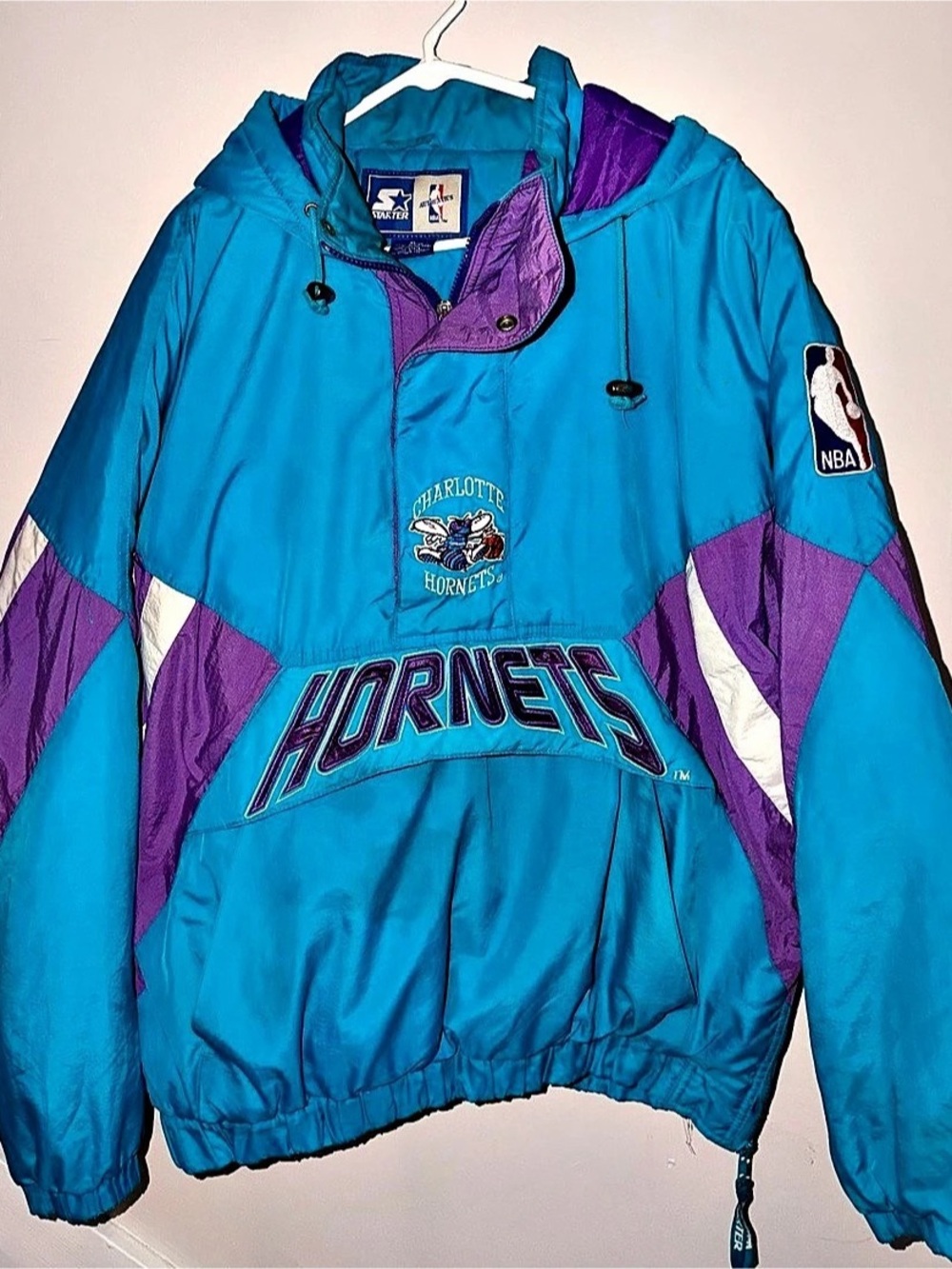 Starter Charlotte Hornets Vintage 90s Starter Pullover Jacket Pullover Jacket